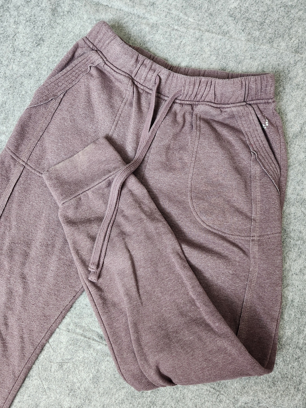 Free People Movement Work it out Fleece Jogger Sweatpants Women's S Purple Mauve